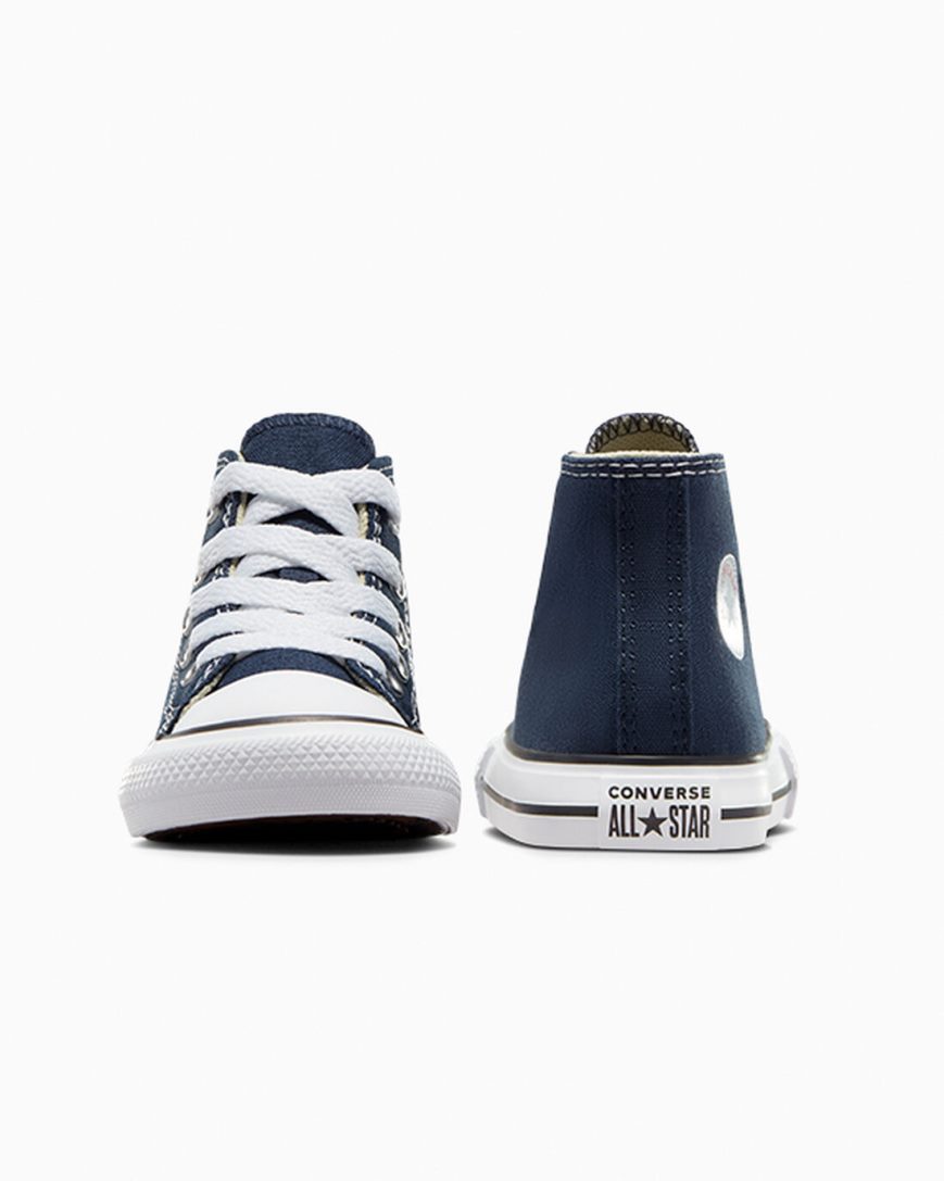 Zapatillas Altas Converse Chuck Taylor All Star Classic Niño Azul Marino | PE 748L0P